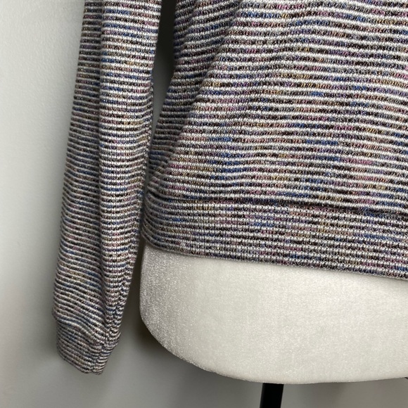 Madewell rainbow coloured turtleneck top medium - Picture 7 of 10